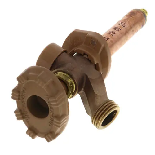 WOODFORD 19PX-4 Model 19 4 1/2 PEX Crimp Inlet Anti-Siphon Wall Faucet w/ Metal Handle
