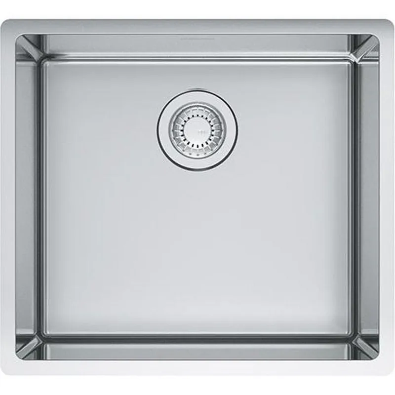Franke CUX11019 Cube 19-9/16 x 17-3/4 in. No Hole Stainless Steel 1 Bowl Undermount Kitchen Sink