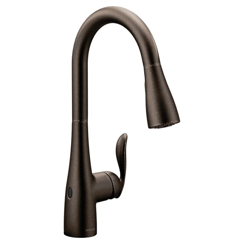 Moen 7594EWORB Arbor MotionSense Wave Single Handle Pull Down Touchless Kitchen Faucet in Oil Rubbed Bronze