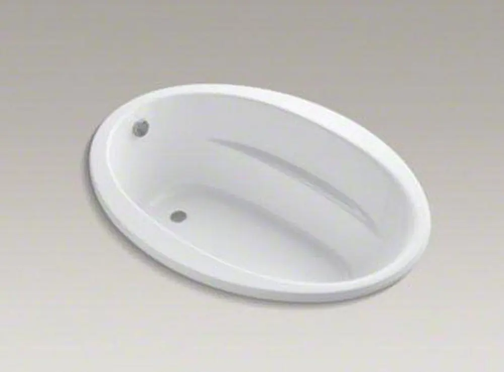 Kohler 1163-S1-0 Sunward 60 x 42 in. Soaker Drop-In Bathtub with Center Drain