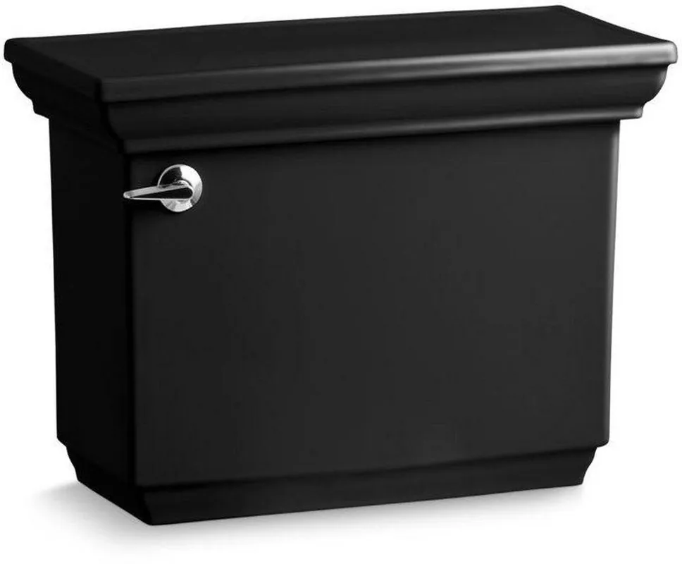 Kohler 4434-7 Memoirs Stately 1.28 GPF Toilet Tank in Black Black