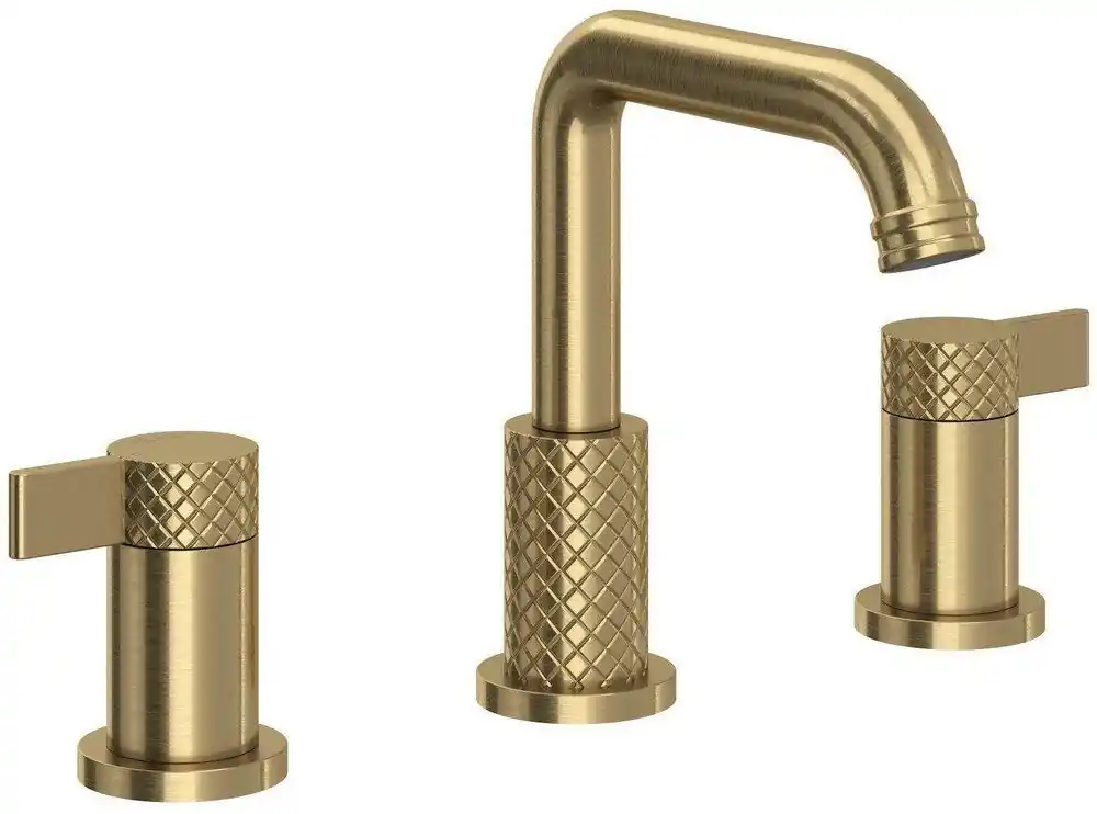 Rohl TE09D3LMAG Tenerife Two Handle Widespread Bathroom Sink Faucet in Antique Gold