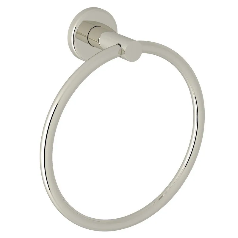 Rohl LO4PN Lombardia Towel Ring in Polished Nickel