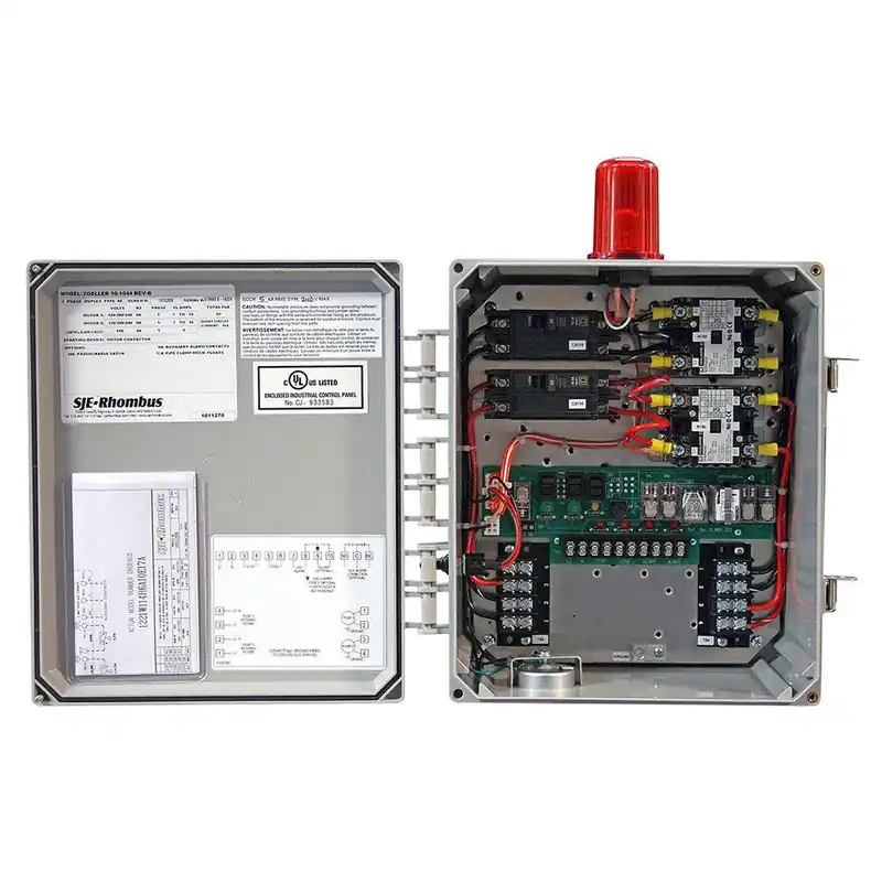 Zoeller 10-1044 Electrical Alternator Duplex Control Panel NEMA 4X Enclosure 115V/200V/230V