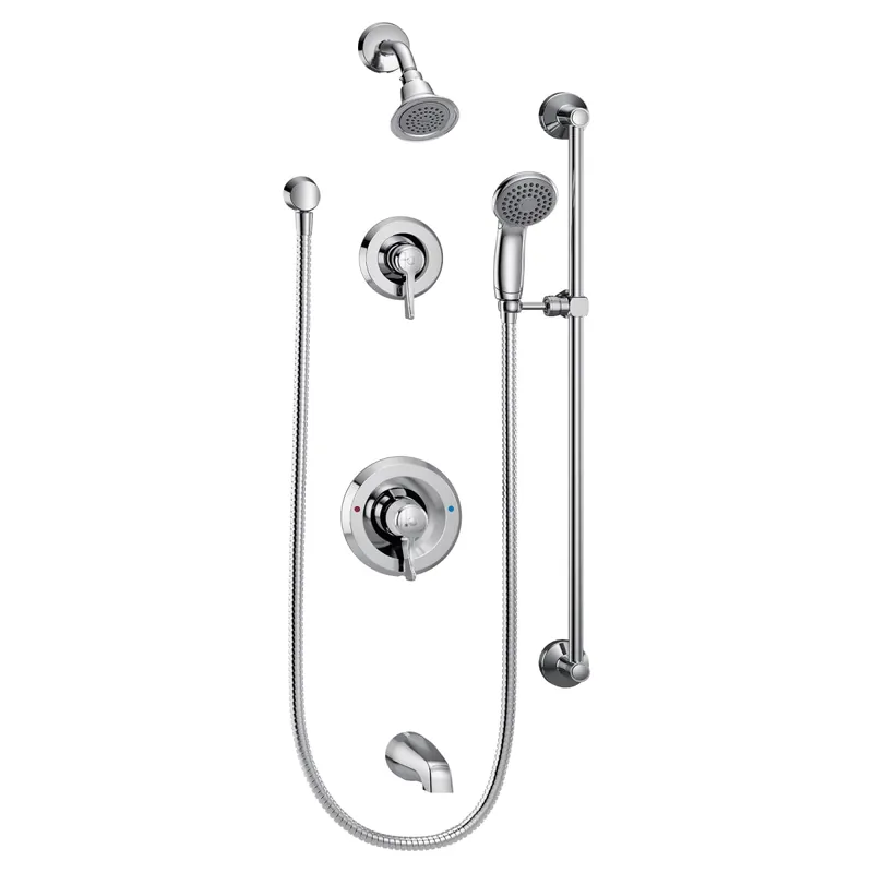 Moen T8343 Commercial Posi-Temp Bathtub/Shower Trim Kit Without Valve, 2.5 Gpm, Lever Handle, Chrome