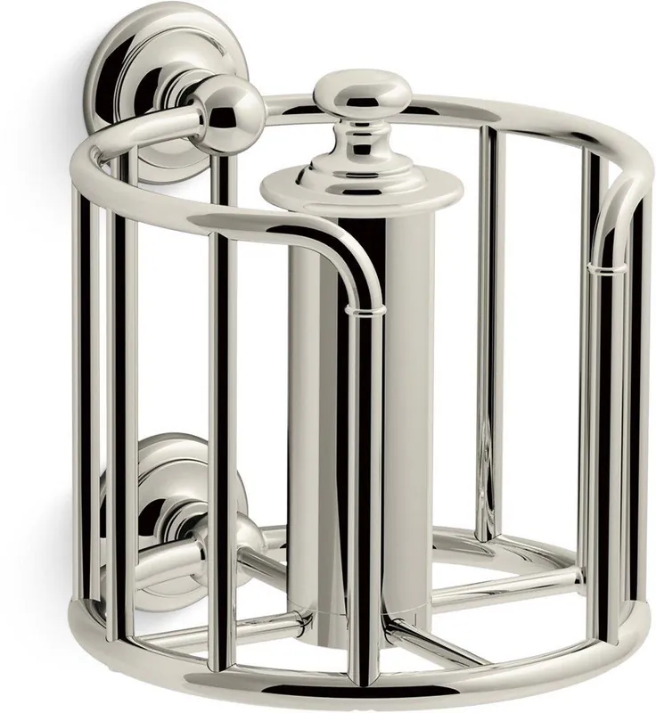 Kohler 72576-SN Artifacts Wall Mount Toilet Tissue Holder in Vibrant Polished Nickel
