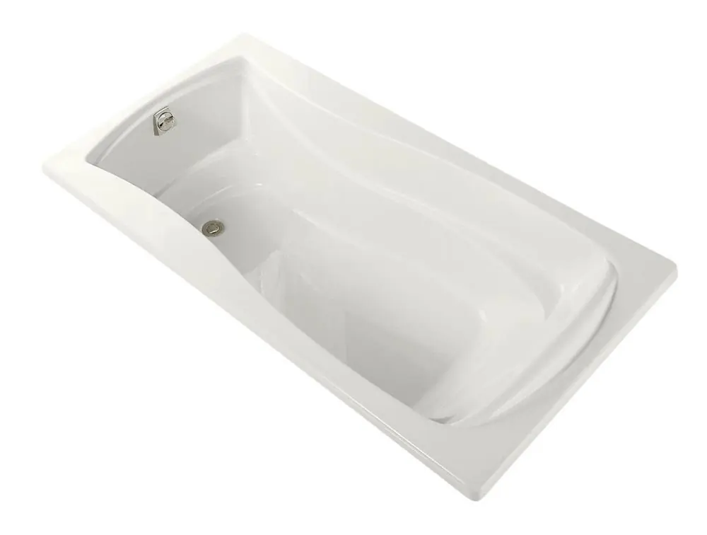 KOHLER 1259-L-0 Mariposa 72 in. x 36 in. Soaker Alcove Bathtub with Left Drain