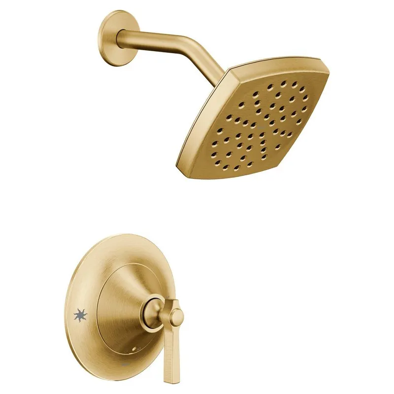 Moen TS2912BG Flara One Handle Single Function Shower Faucet in Brushed Gold (Trim Only)