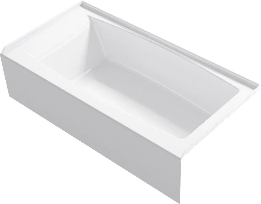 Kohler 26109-RA-0 Entity 60 in. x 30 in. Soaker Alcove Bathtub with Right Drain
