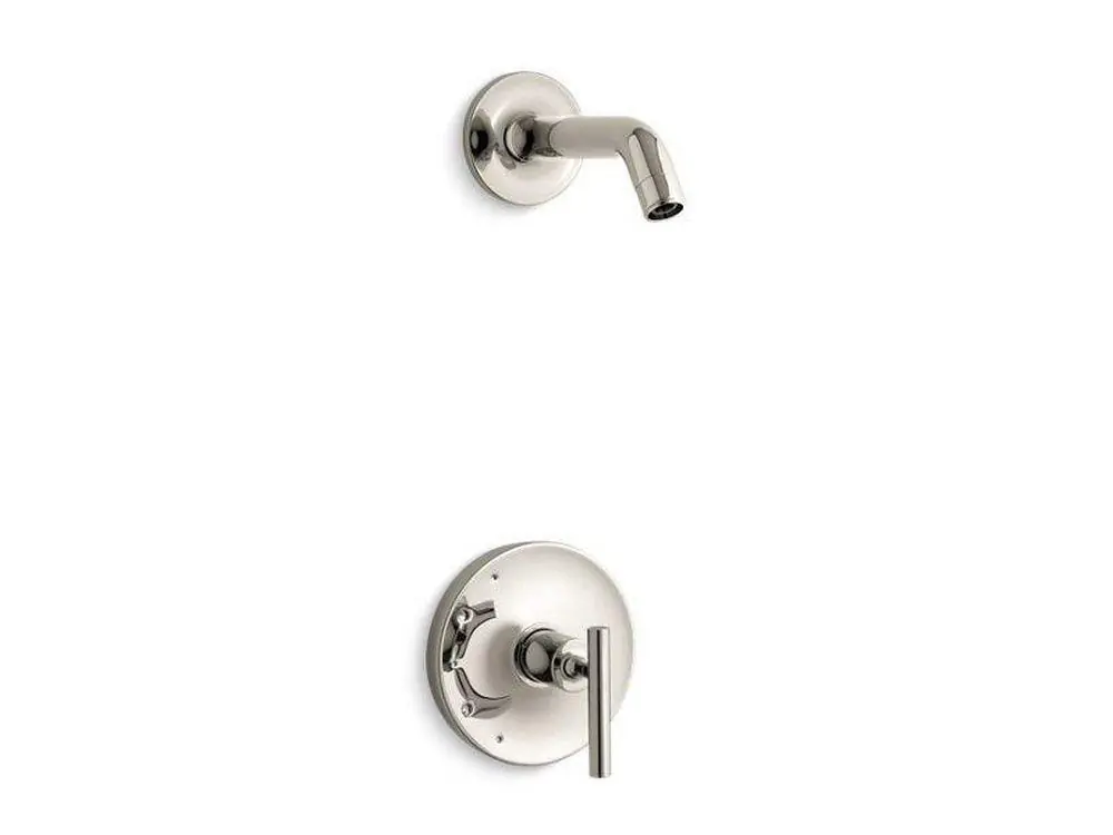 Kohler TLS14422-4-SN Purist Single Handle Shower Faucet in Vibrant Polished Nickel Trim Only