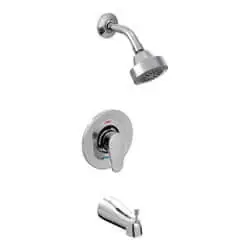 Moen 46301CGR Cleveland Faucet Edgestone Cycling Trim Tub/Shower Chrome