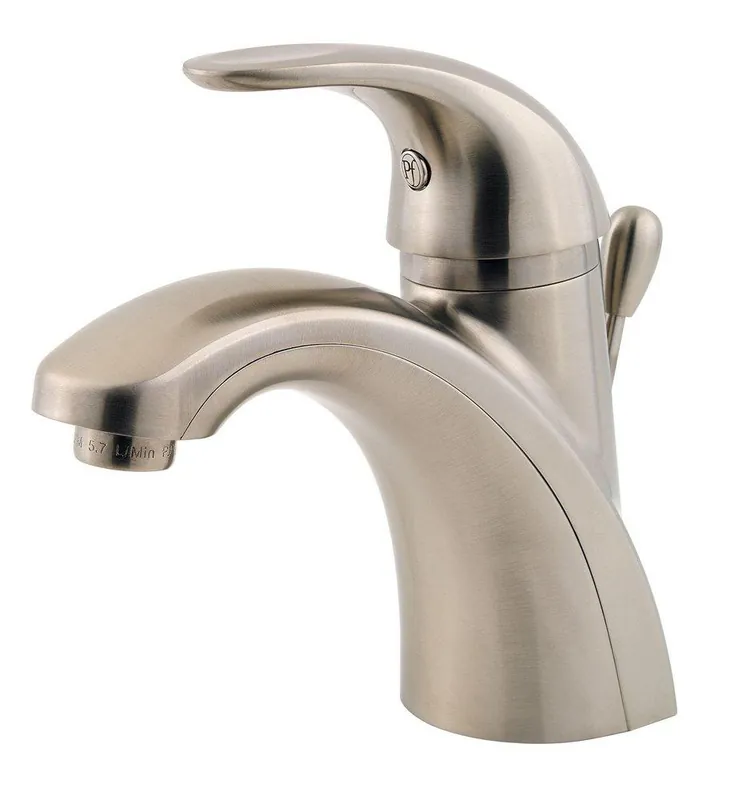 Pfister LF-042-PRKK Parisa Single Handle Monoblock Bathroom Sink Faucet in Brushed Nickel