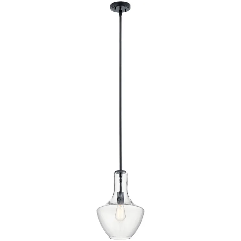 Kichler 42141BK The Everly 15.25 Pendant Light Black