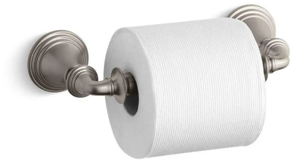 KOHLER 10554-BN Devonshire Wall Mount Toilet Tissue Holder in Vibrant Brushed Nickel