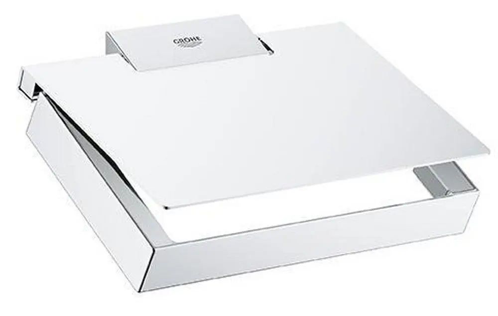 GROHE 40781000 Selection Cube Concealed Mount and Wall Mount Toilet Tissue Holder