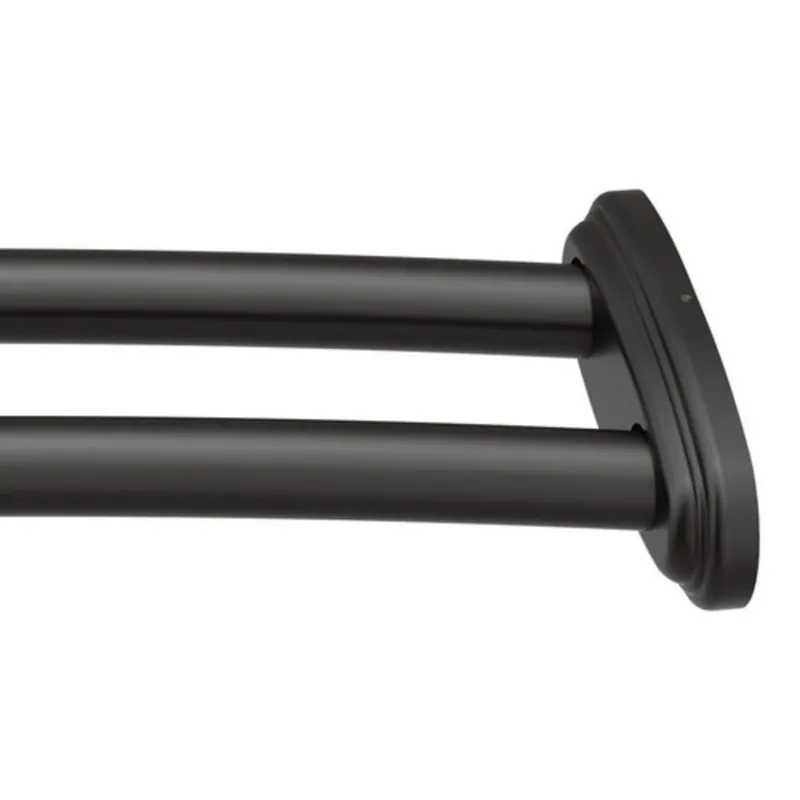 Moen DN2141BL Belfield 59 In. Wall Mount Curved Shower Rod In Matte Black