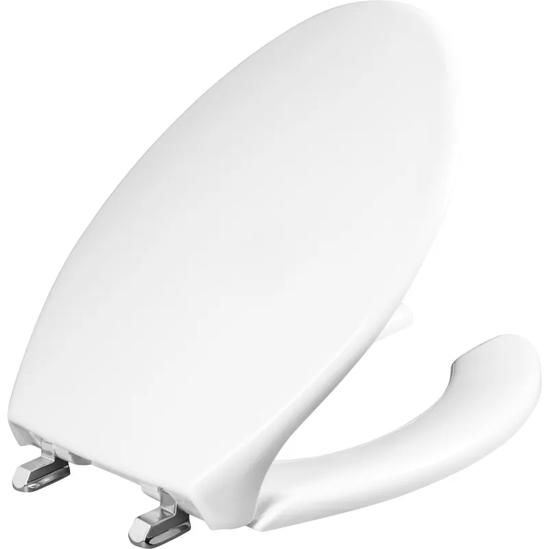 Bemis 1950SSTDG000 Elongated Commercial Plastic Open Front with Cover Toilet Seat