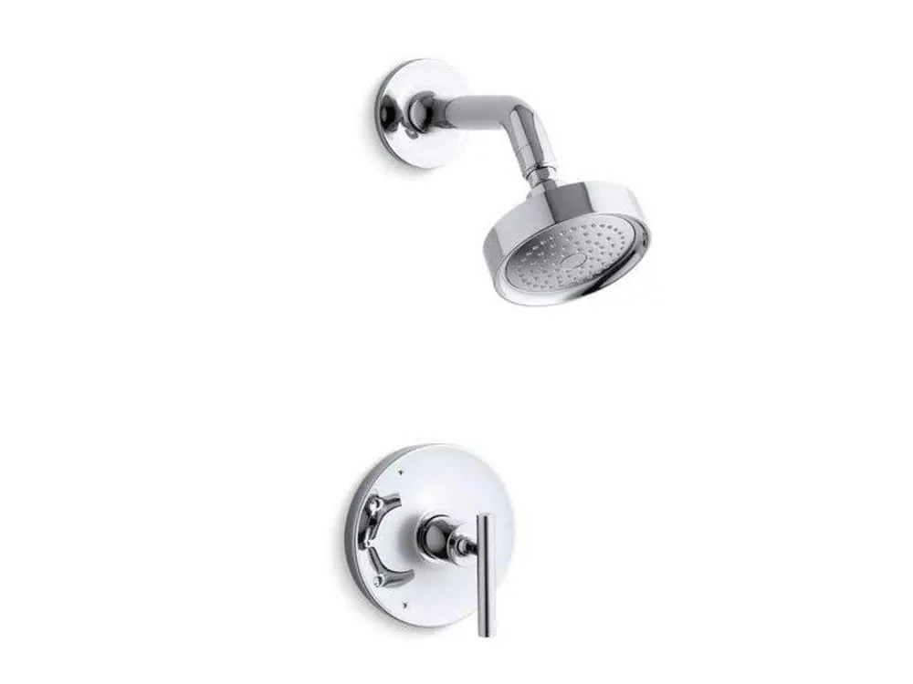 KOHLER TS14422-4-CP Purist One Handle Single Function Shower Faucet in Polished Chrome Trim Only
