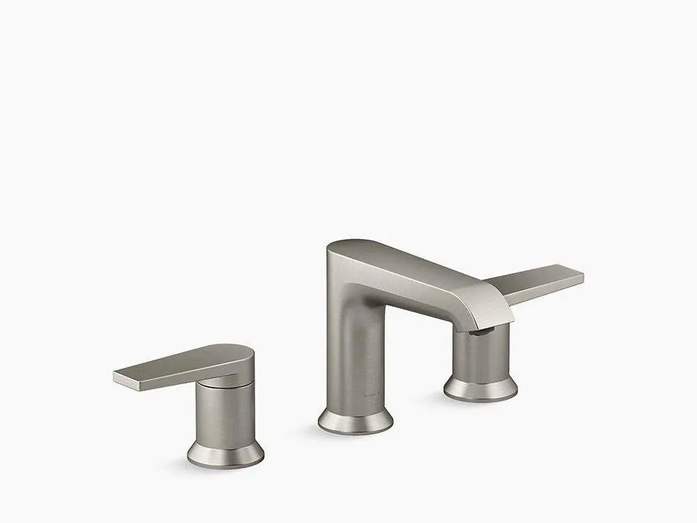 KOHLER 97093-4-BN Hint Two Handle Widespread Bathroom Sink Faucet