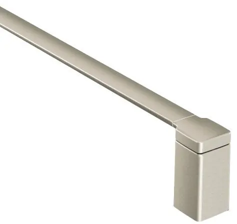 Moen YB8818BN 90 Degree Towel Bar Brushed Nickel 18 Inch YB8818BN