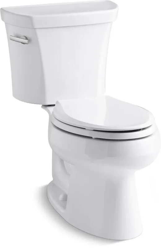 KOHLER 3978-0 Wellworth 1.6 gpf Elongated Two Piece Toilet in White