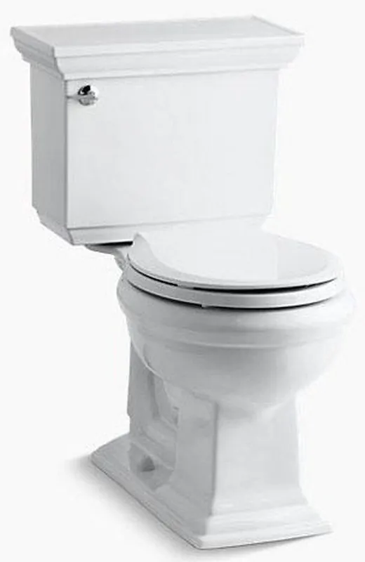 Kohler 3933-0 Memoirs Stately 1.28 gpf Round Two Piece Toilet