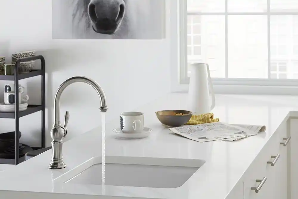 Kohler 99264-VS Artifacts Single Handle Bar Faucet in Vibrant Stainless