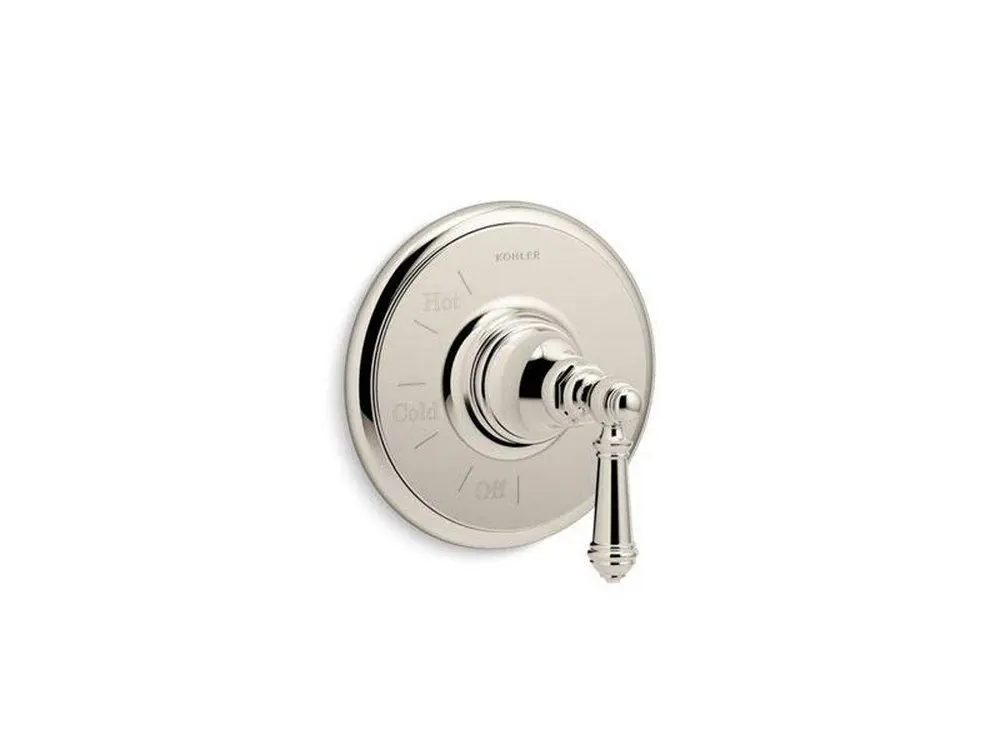 KOHLER TS72767-4-SN Artifacts Single Handle Pressure Balancing Valve Trim in Vibrant Polished Nickel