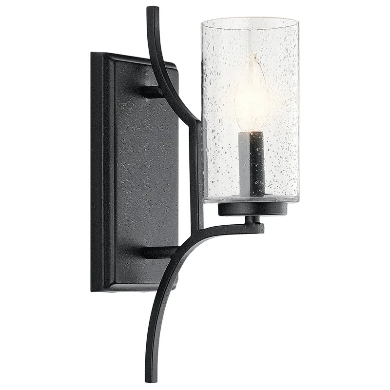 Kichler 44070DBK 1-Light Wall Sconce Distressed Black