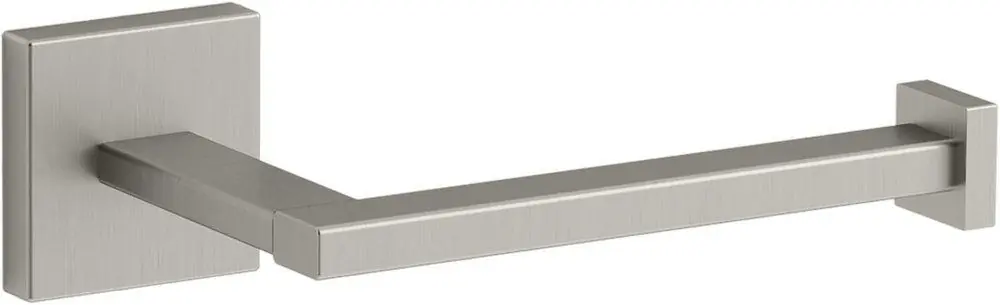 KOHLER 23292-BN Square Wall Toilet Tissue Holder in Vibrant Brushed Nickel