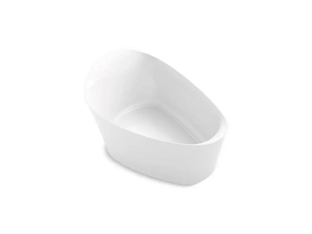 Kohler 8331-0 Veil 65-3/8 x 36-3/4 in. Freestanding Bathtub with Center Drain in White