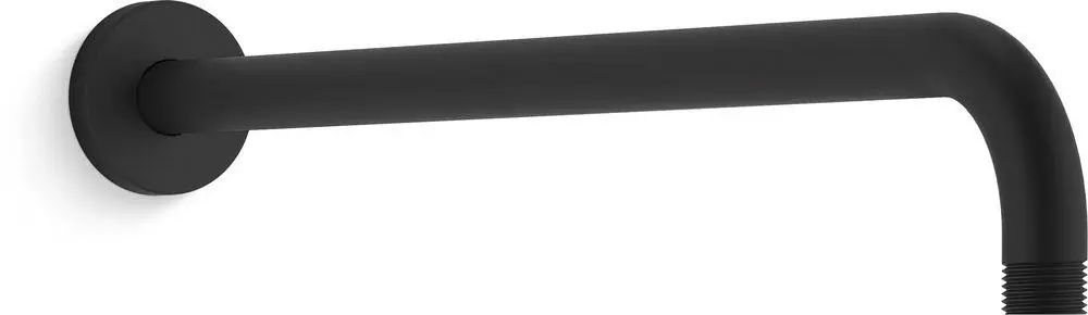 Kohler 26307-BL Statement 19 in. Rainhead Arm and Flange in Matte Black