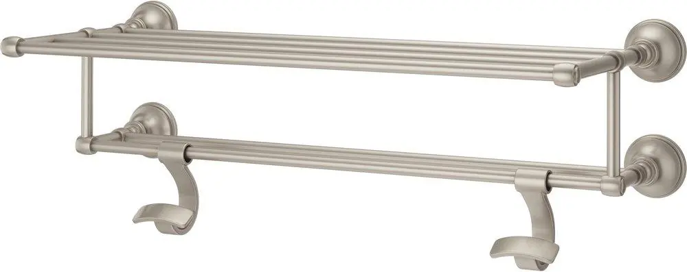 Pfister BTR-TB2K Tisbury 24 in. Towel Rack with Hooks