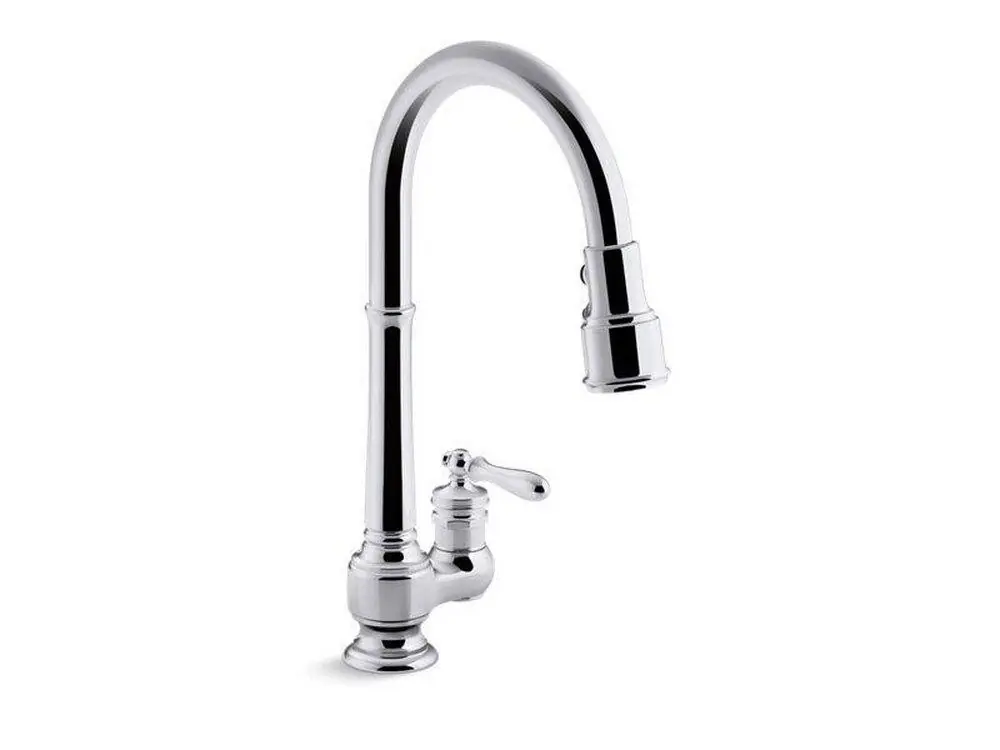 Kohler 99260-CP Artifacts Single Handle Pull Down Kitchen Faucet in Polished Chrome