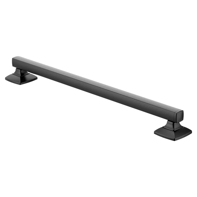 Moen YG5124BL Voss Matte Black 24 Designer Grab Bar