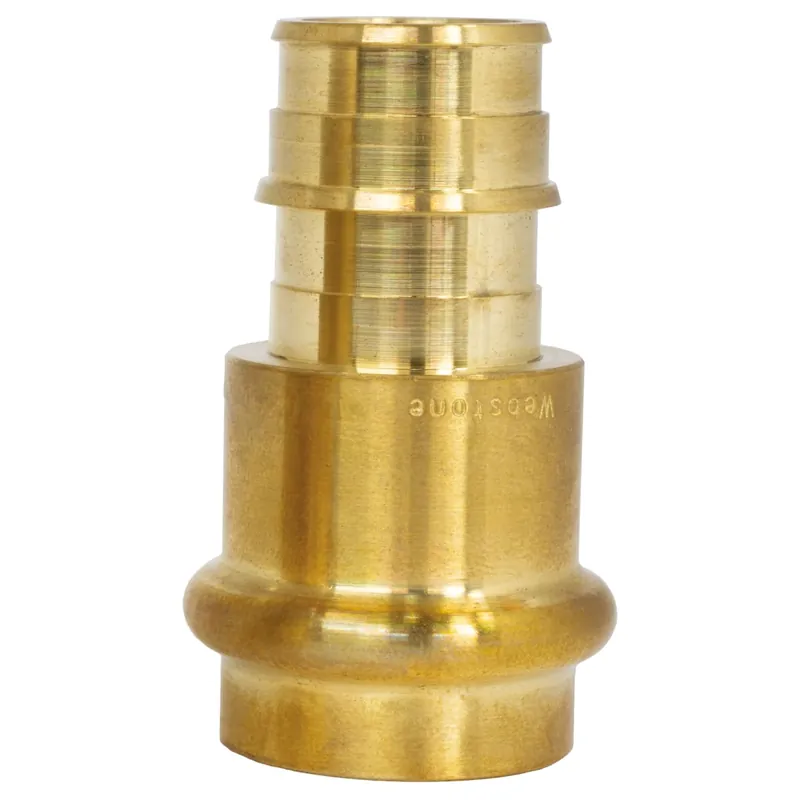Webstone H-36804W 1 Press x F1960 Lead-Free Forged DZR Brass Transition Fitting