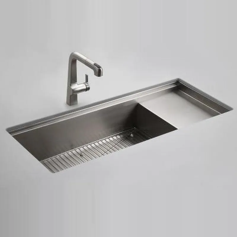KOHLER 3761-NA Stages 45 x 18-1/2 in No Hole Stainless Steel Single Bowl Undermount Kitchen Sink