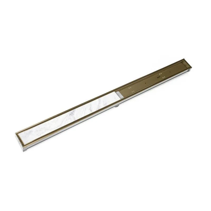 Infinity Drain S-LTIF6536SB S-LTIF 65 Series 2 in. PVC Satin Bronze Shower Drain