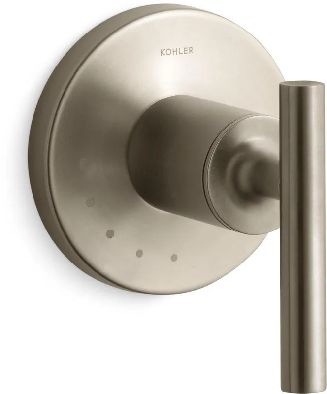 KOHLER T14490-4-BV Purist Single Handle Volume Control Valve Trim in Vibrant Brushed Bronze