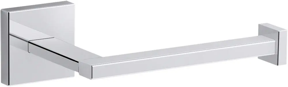 Kohler 23292-CP Square Horizontal and Wall Mount Toilet Tissue Holder