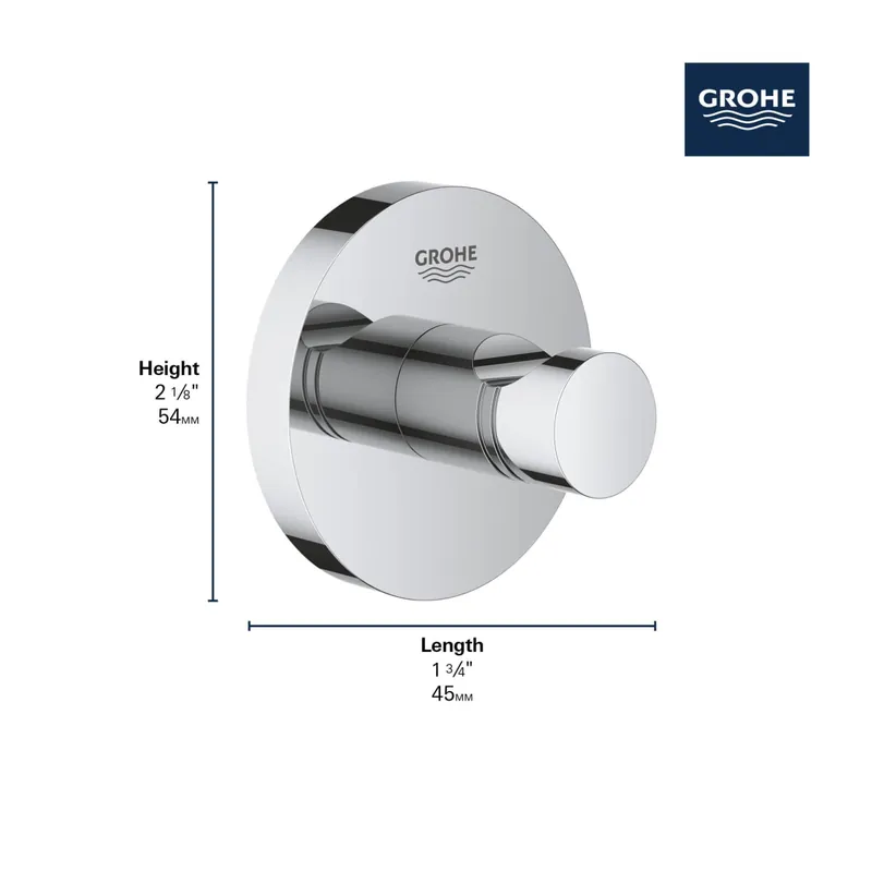Grohe 403642431 Robe Hook in Matte Black