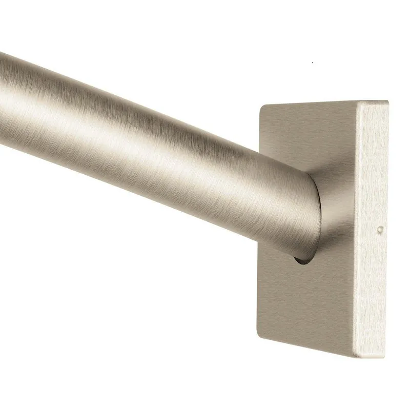Moen CSR2167BN Triva 59 in. Wall Mount Curved Shower Rod in Brushed Nickel