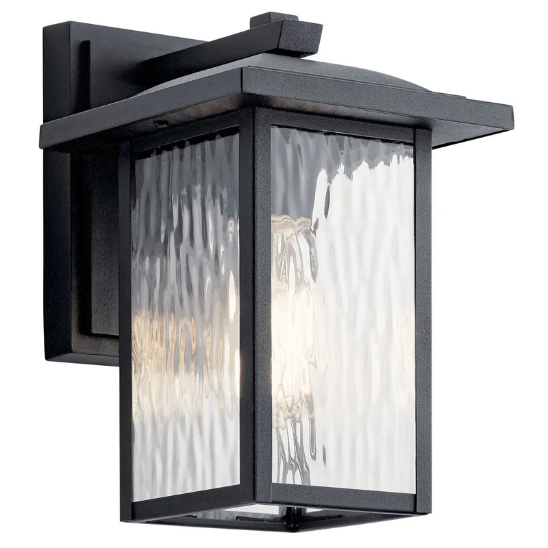 Kichler 49924BKT Capanna 1 Light Outdoor Wall Light