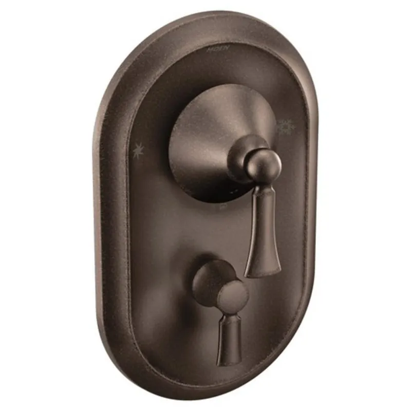 Moen T4500ORB Wynford Two Handle Pressure Balancing Valve Trim in Oil Rubbed Bronze