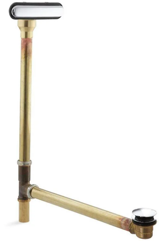 Kohler 7271-CP ClearFlo 23-1/16 in. Brass Toe-Tap Drain in Polished Chrome