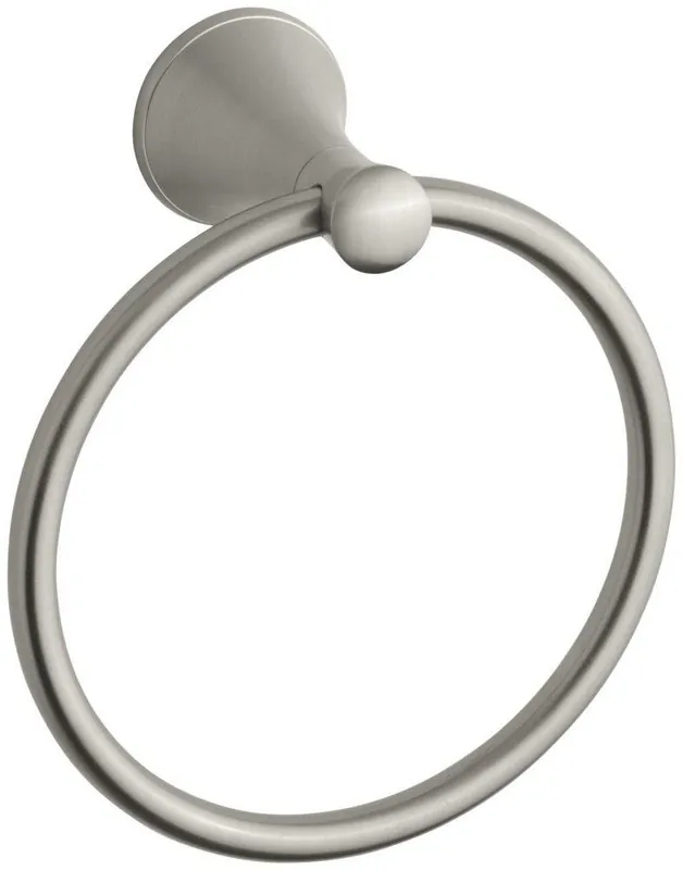 Kohler 13435-BN Coralais Round Closed Towel Ring in Vibrant Brushed Nickel
