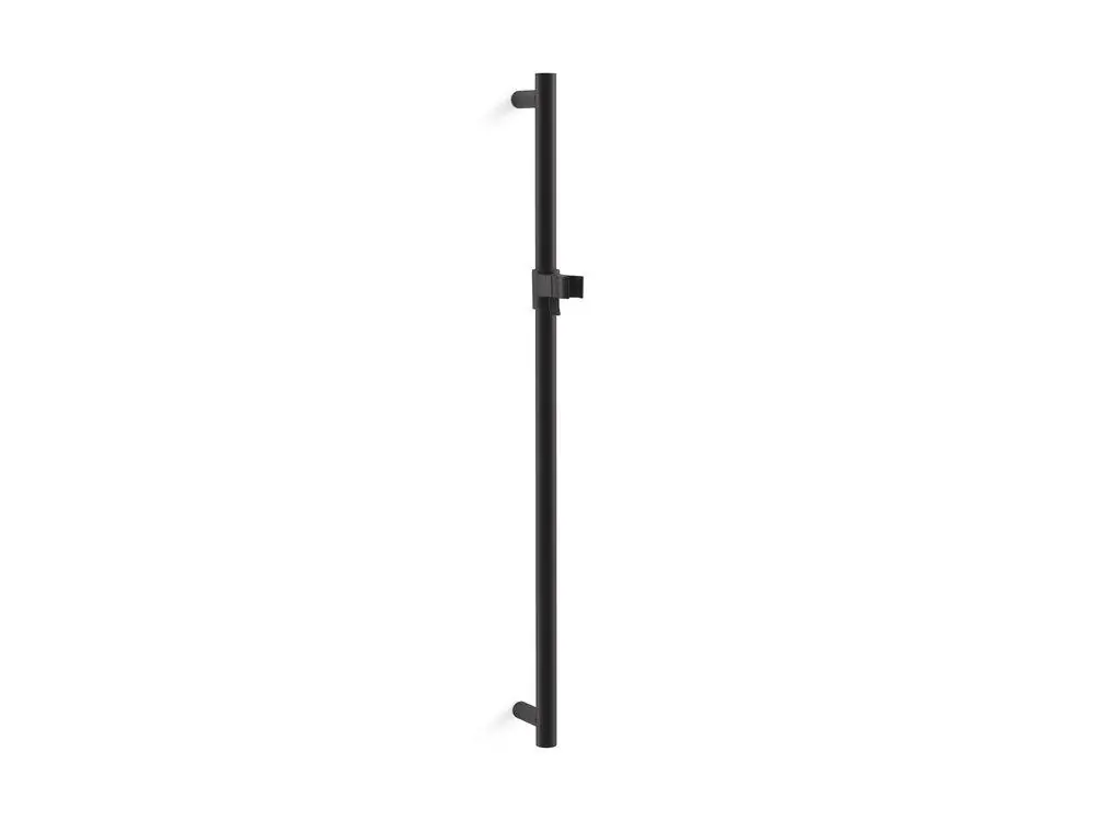 KOHLER 8524-BL 30 in. Shower Slide Bar in Matte Black