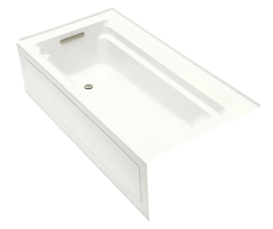Kohler 1125-LA-0 Archer 72 in. x 36 in. Soaker Alcove Bathtub with Left Drain