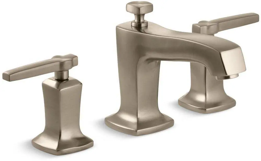 Kohler 16232-4-BV Margaux Two Handle Widespread Bathroom Sink Faucet in Vibrant Brushed Bronze