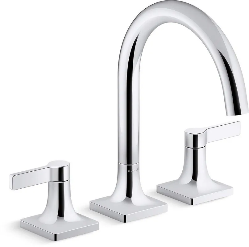 Kohler T28131-4-CP Venza Two Handle Roman Tub Faucet in Polished Chrome (Trim Only)